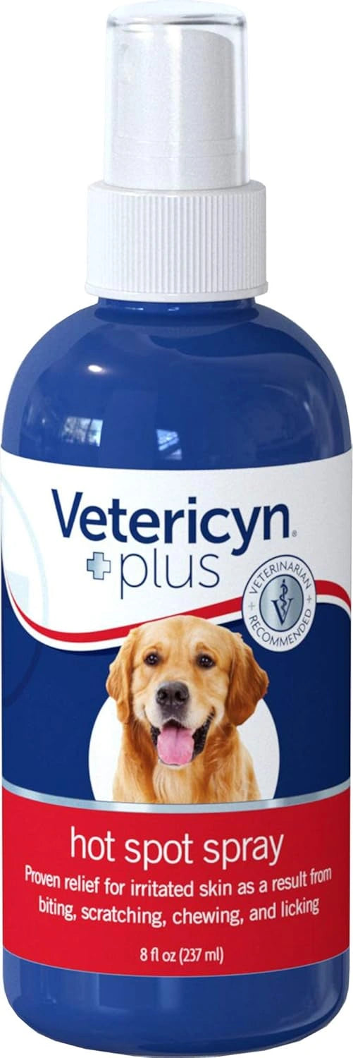 Vetricyn Hot Spot Spray for Dogs, Cats & Horses - Soothing Antimicrobial Relief for Itchy Skin, Hot Spots & Inflammation