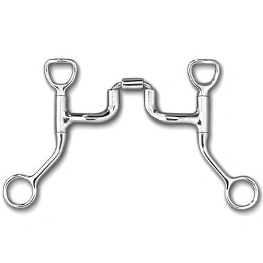 Myler Hbt Shank With Sweet Iron Correctional Tom Thumb Snaffle Ported Barrel 5 Inch Mouth Copper Inlay Mb 47pb - Hooves and Paws