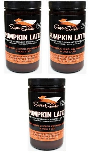 Diggin Your Dog Super Snouts Pumpkin Latte Digestive Health w/ Pre - biotic 10oz 3 Pack - Hooves and Paws