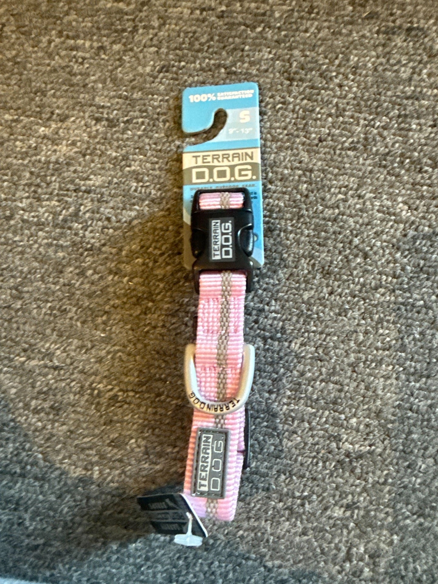 Weaver Leather Terrain D.O.G. Reflective Snap-n-Go Dog Collar - Adjustable with Quick-Release Buckle and Aluminum Dee