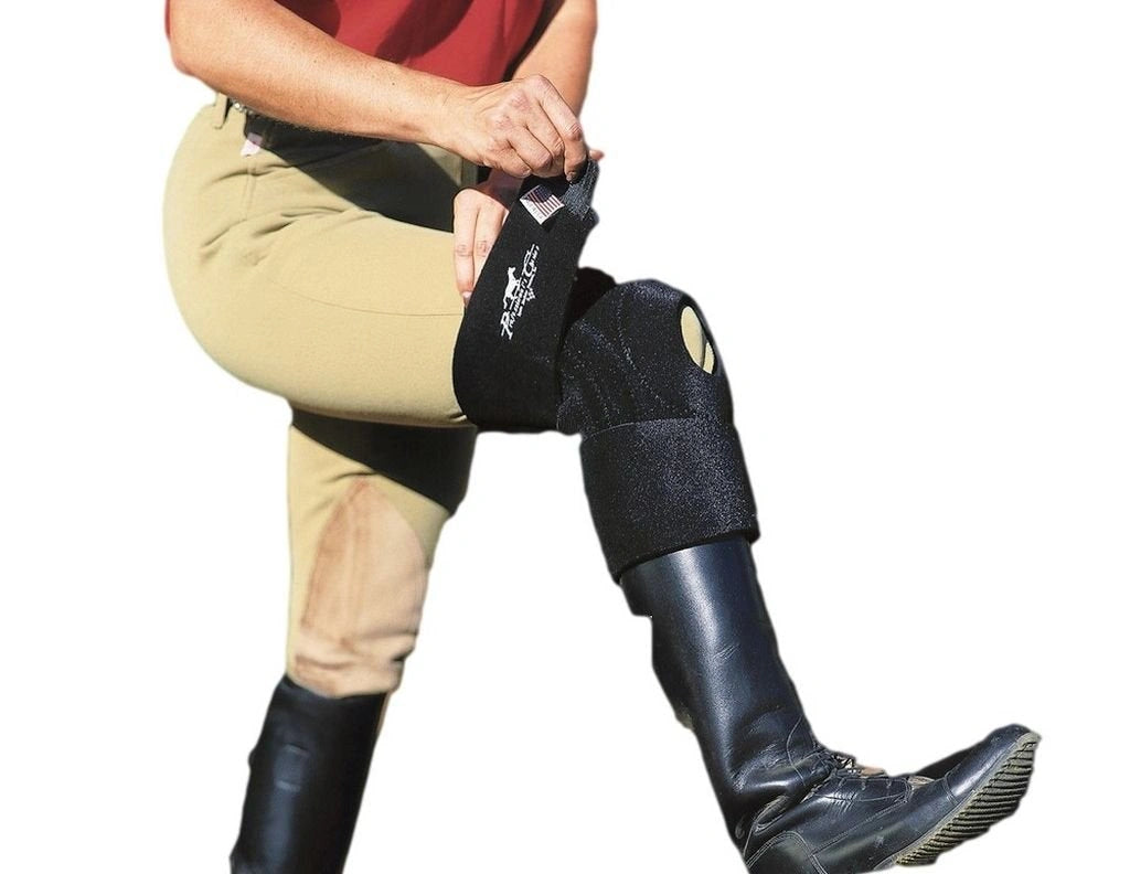 Professional's Choice Miracle Knee Support - Neoprene Wrap-Around Brace with Medial & Lateral Stays, Open-Back