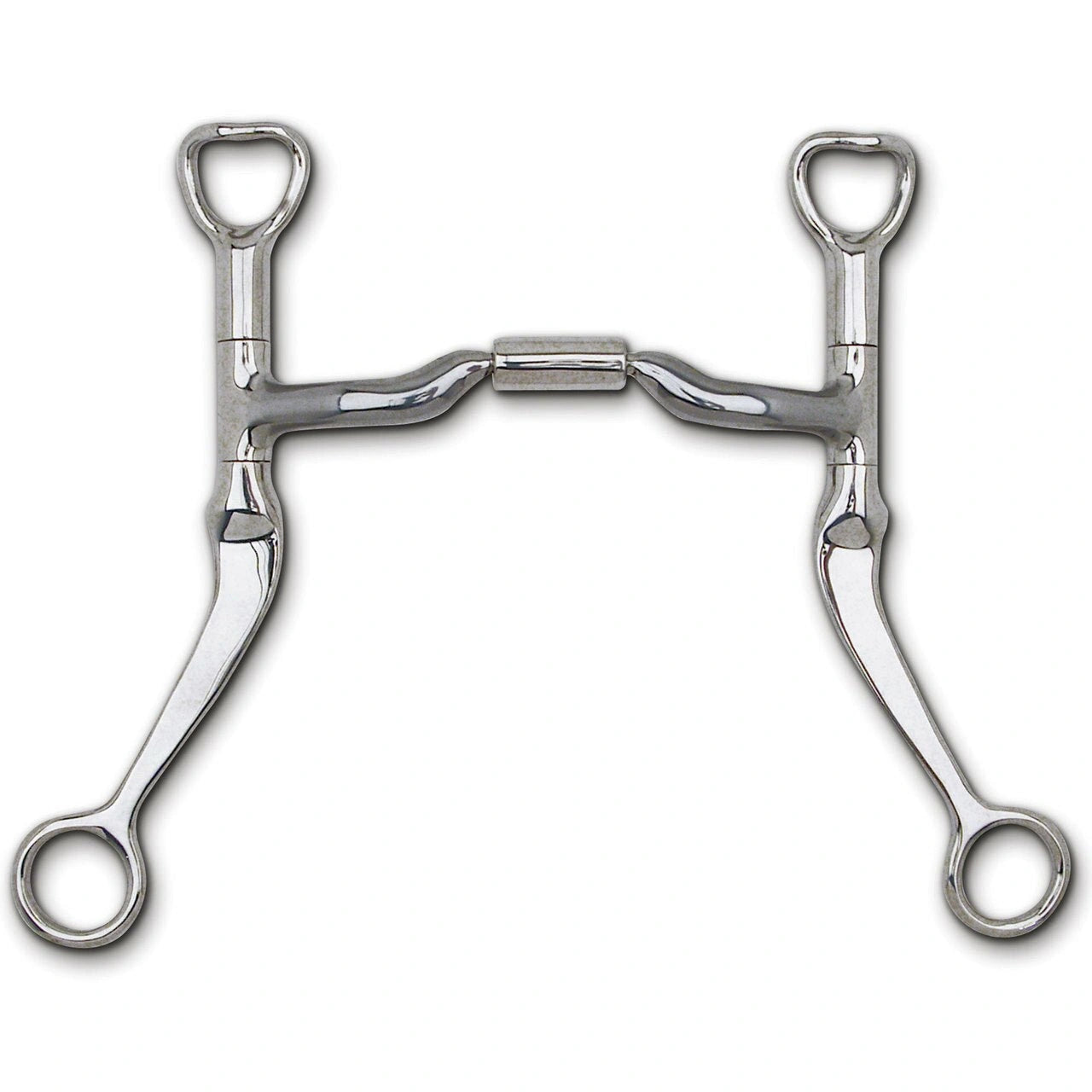 Myler Flat Shank With Sweet Iron Low Port Comfort Snaffle 5 Inch Mouth Copper Inlay Mb 04 - Hooves and Paws