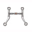 Myler Flat Shank With Sweet Iron Comfort Snaffle With Copper Roller 4 3/4 Inch Mouth Copper Inlay Mb 03 - Hooves and Paws