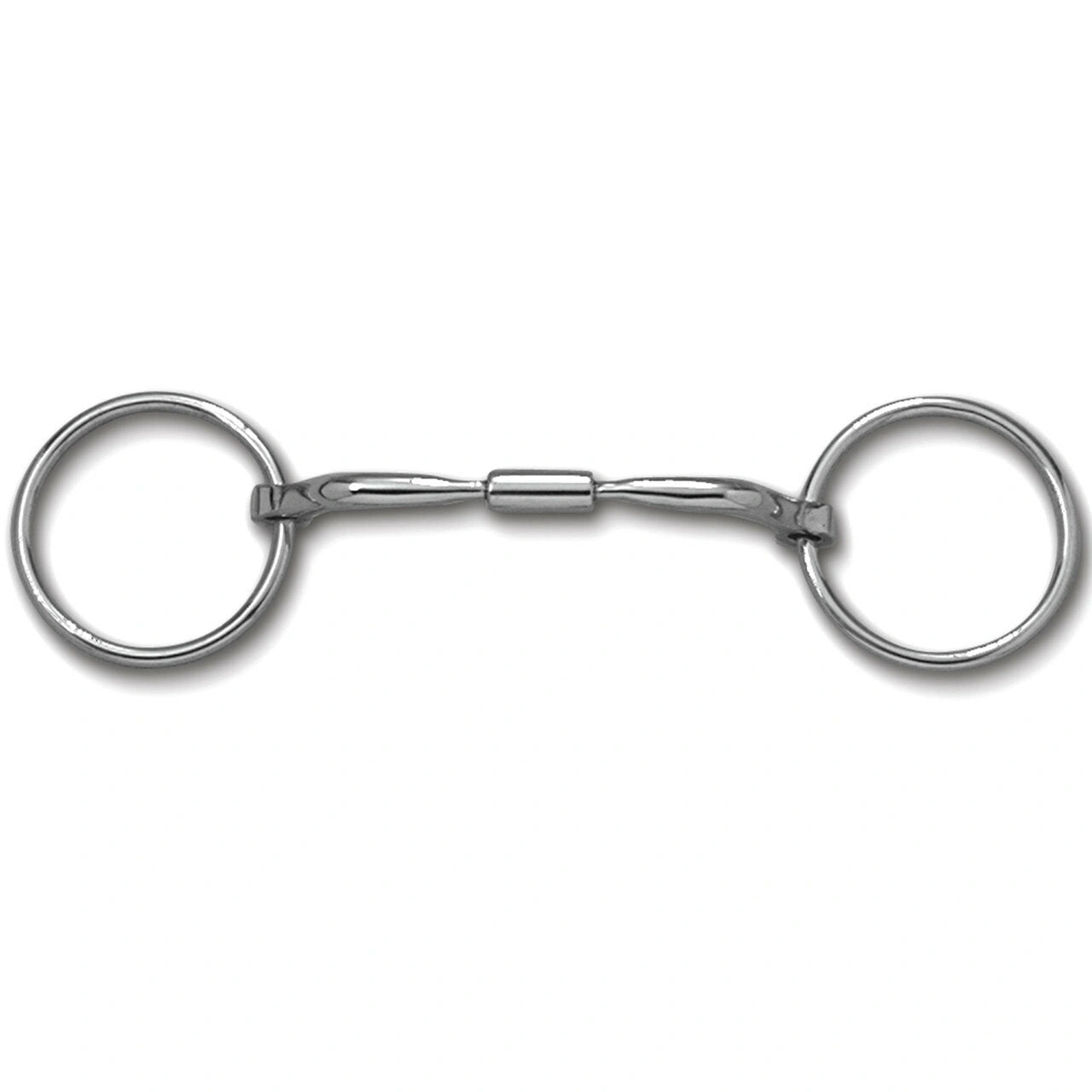 Myler Loose Ring With Stainless Steel Comfort Snaffle Wide Barrel 5 1/2 Inch Mouth Copper Inlay Mb 02 - Hooves and Paws
