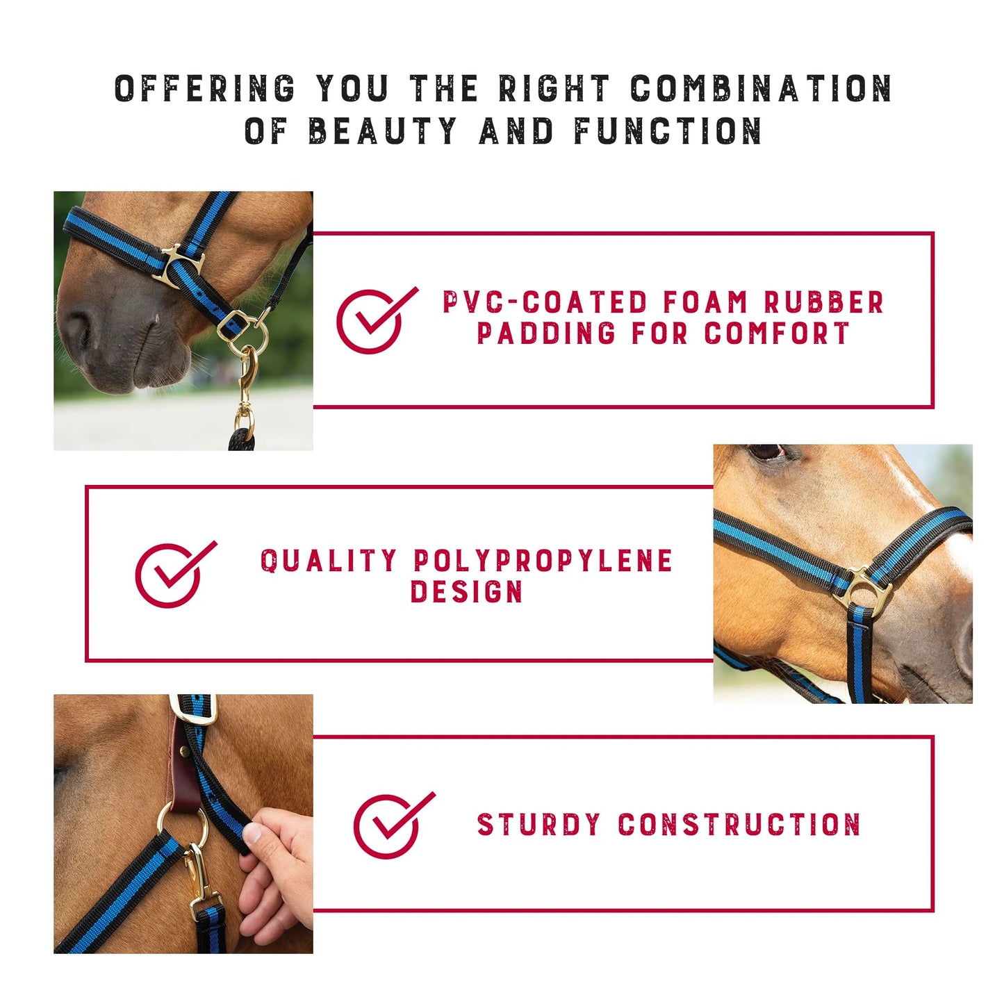 Weaver Leather Breakaway Halter - Padded Crown Safety Release