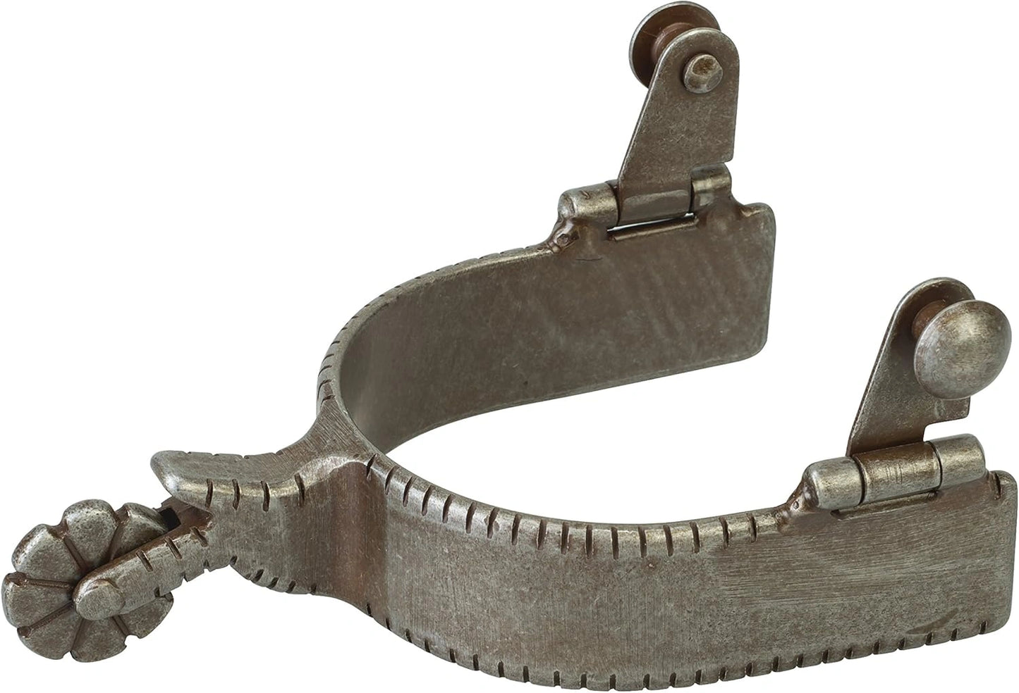 Weaver Leather Men's Buffed Brown Balanced Riding Spurs - 1-1/2" Shank, 1" Band, 8 Point Rowel