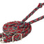 Weaver Leather Flat Barrel Reins 3/4" W x 8' L (Dark Red/Indigo Blue/Charcoal) - Hooves and Paws