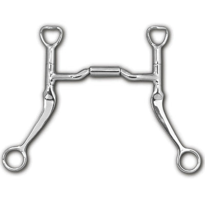 Myler Flat Shank With Sweet Iron Mullen Barrel Low Port 5 Inch Mouth Curb Bit Copper Inlay Mb 06 - Hooves and Paws