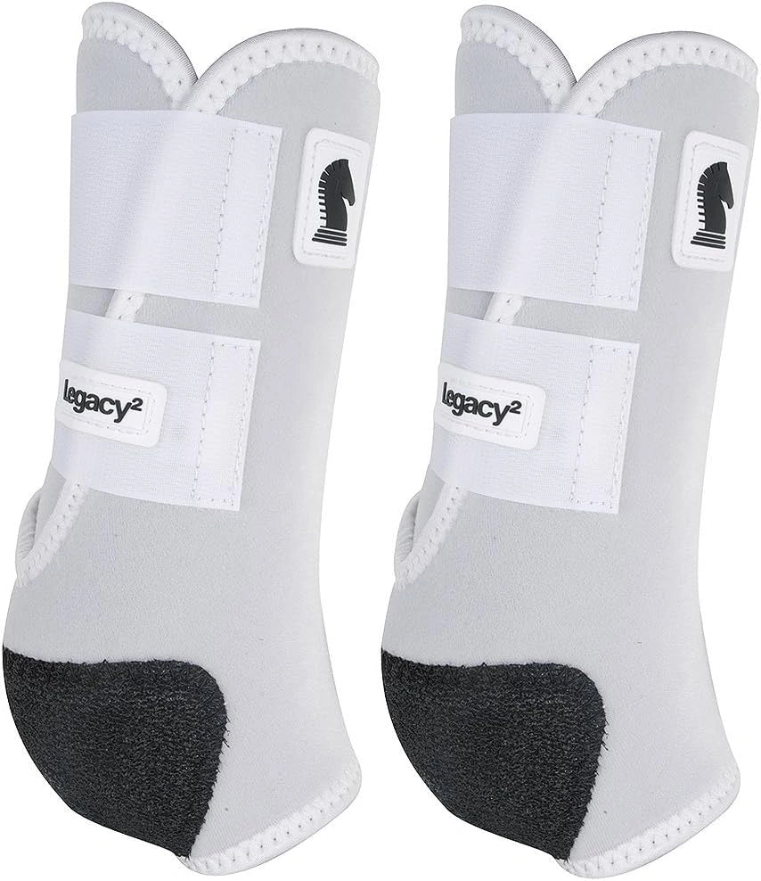 CLASSIC EQUINE Small Legacy2 Horse Front Hind Sports Boots 4 Pack White