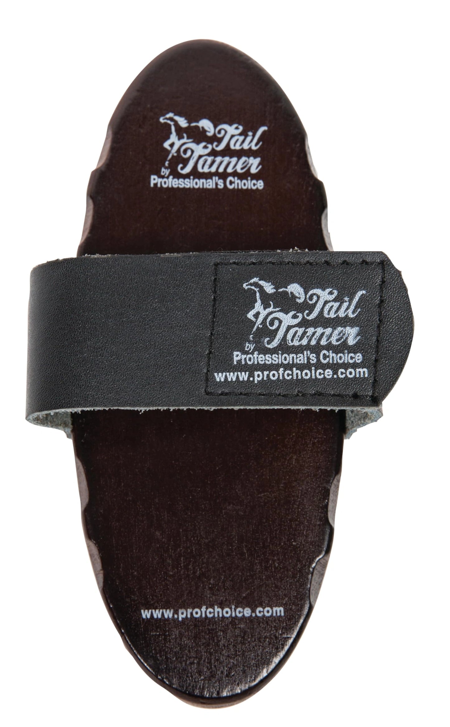 Professional's Choice Dark Wood Soft Goat Hair Brush | Adjustable Leather Handle