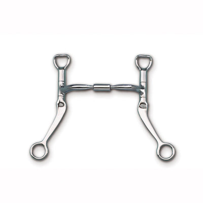 Myler Flat Shank With Sweet Iron Comfort Snaffle Wide Barrel 4 3/4 Inch Mouth Copper Inlay Mb 02 - Hooves and Paws