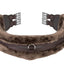 Shires ARMA SupaFleece Contour Brown Girth Cinch - Anatomic Fleece Lined Horse Girth with Roller Buckles