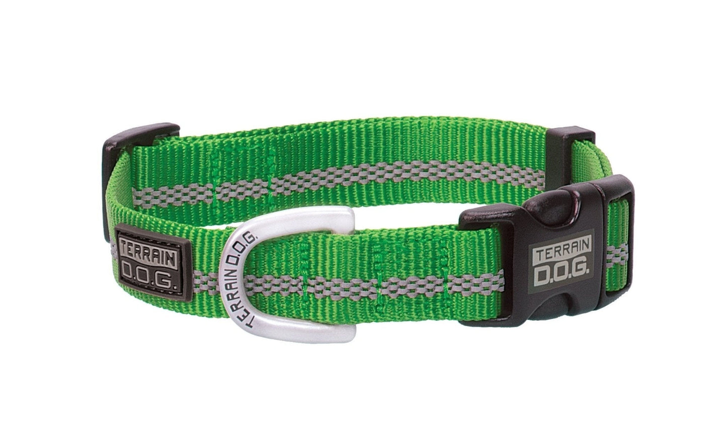 Weaver Leather Terrain D.O.G. Reflective Snap - n - Go Collar - Hooves and Paws