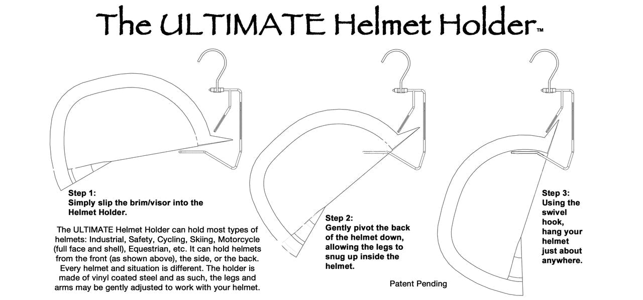 The Ultimate Cowboys Equestrian Horse Helmet Holder - Hooves and Paws