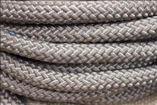 Weaver Leather Braided Nylon Horse Mecate with Horsehair Tassel and Rawhide Button - 1/2" x 23' Tan