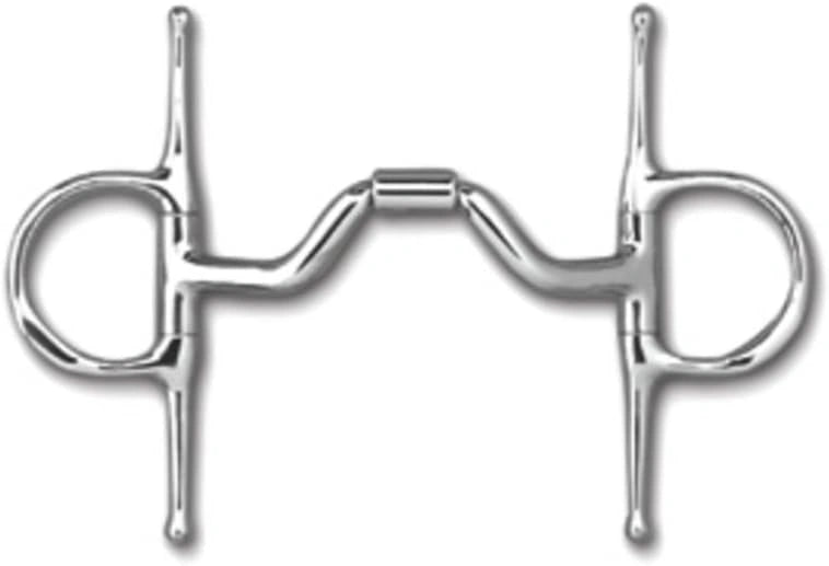 Myler MB 33 Full Cheek Bit with Hooks - 5" Sweet Iron Mouthpiece - Gentle Tongue Relief & Independent Side Movement