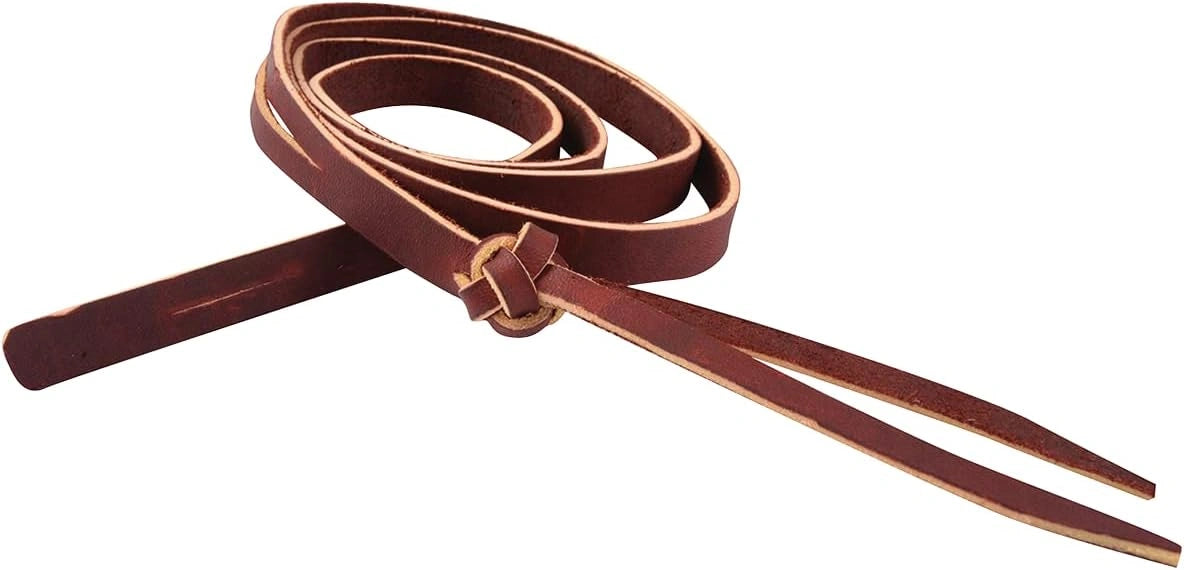 Martin Saddlery Leather Button Knot Rope Strap - Premium Hand-Oiled Latigo Leather