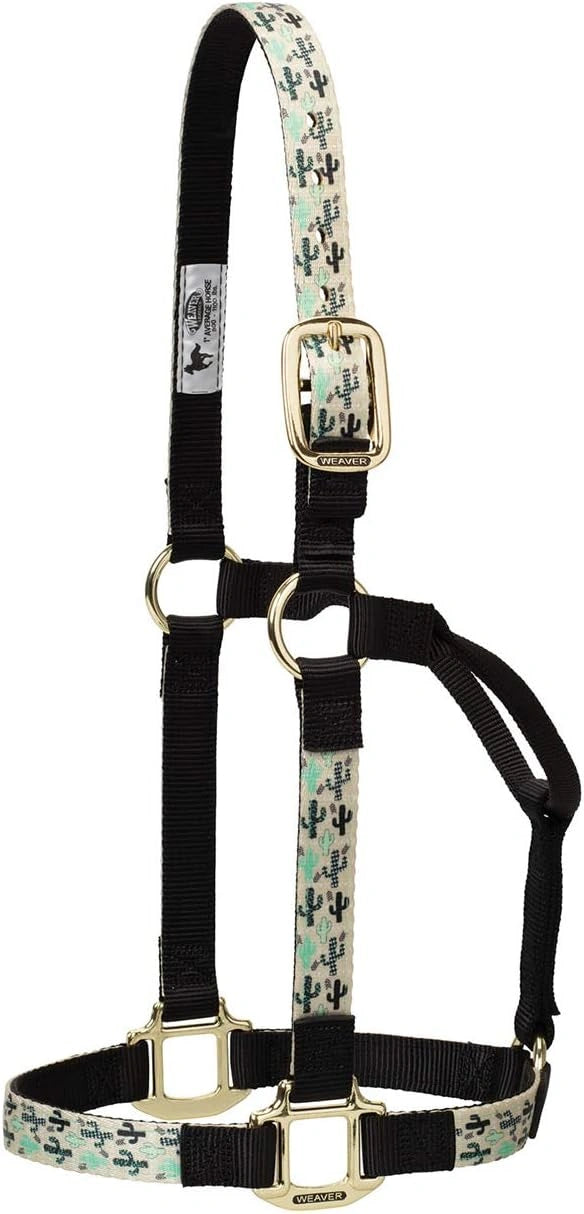 Weaver Leather Double-Ply Nylon Halter - Rolled Throat & Brass Hardware