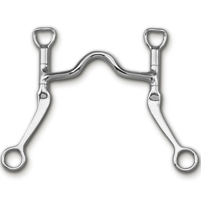 Myler Flat Shank With Sweet Iron Low Port Narrow 5 Inch Mouth Curb Bit Mb 12 - Hooves and Paws
