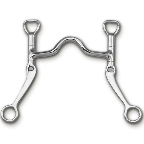 Myler Flat Shank With Sweet Iron Low Port Narrow 5 Inch Mouth Curb Bit Mb 12 - Hooves and Paws