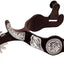 Weaver Leather Equine Show Spurs - German Silver Trim, 2-1/4" Shank, 1-1/2" Band, 16-Point Rowel with Jingle Bob