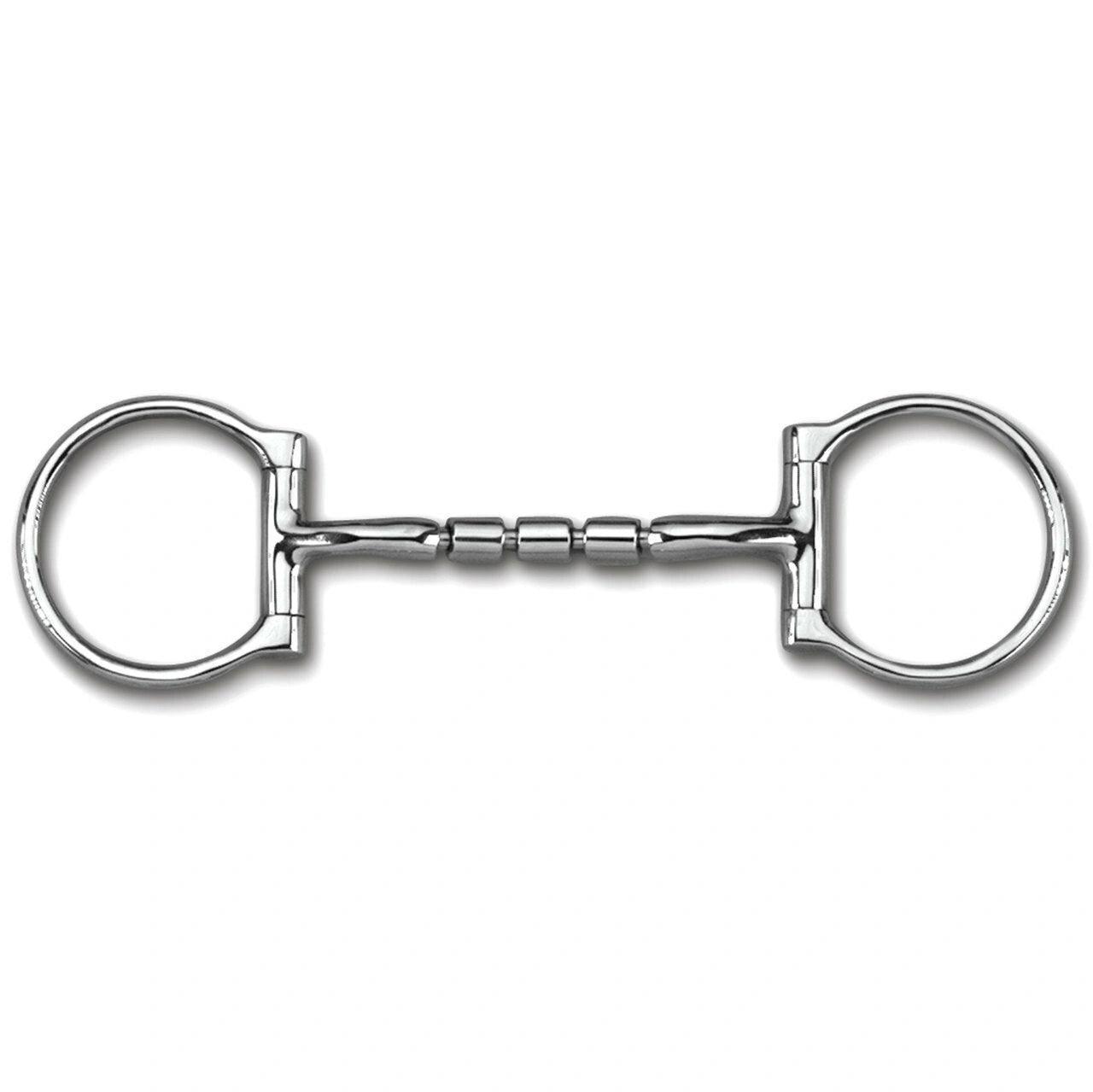 Myler Western Dee With Sweet Iron Mullen Triple Barrel Snaffle 5 Inch Mouth Copper Inlay Mb 32 - 3 - Hooves and Paws