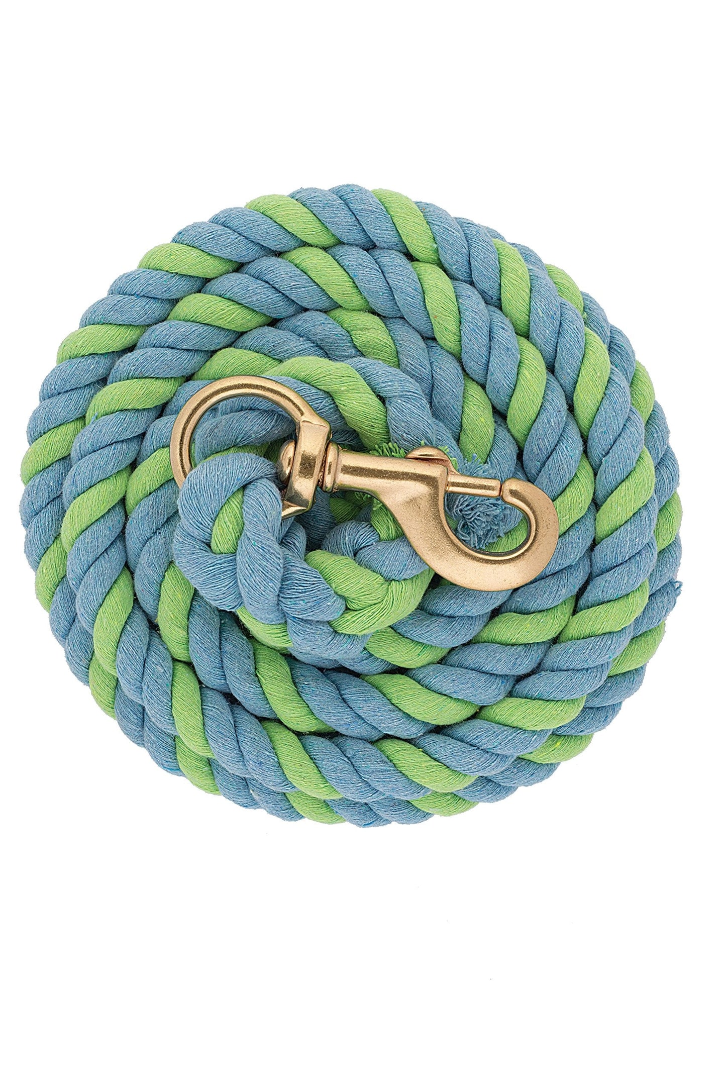 Weaver Leather Equine Performance Soft Grip Cotton Lead Rope with Brass Snap - 5/8" x 10'