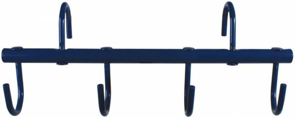 Professional's Choice Green 6-Hook Adjustable Metal Horse Tack Rack - Wall Mount Stable Organizer