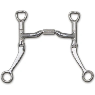 Myler Flat Shank With Sweet Iron Low Port Comfort Snaffle 5 Inch Mouth Copper Inlay Mb 04 - Hooves and Paws