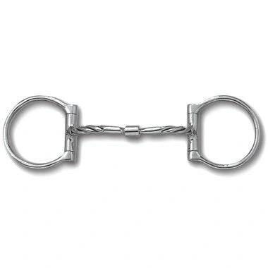 Myler Western Stainless Steel Dee With Sweet Iron Twisted Comfort Snaffle 5 Inch Mouth Copper Inlay Mb 01t - Hooves and Paws