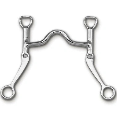 Myler Flat Shank With Sweet Iron Low Port Narrow 5 Inch Mouth Curb Bit Mb 12 - Hooves and Paws