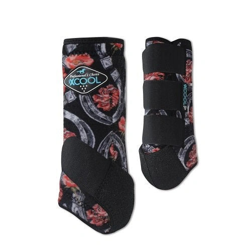 Professional's Choice Sports Medicine 2XCOOL Pattern Horse Equine Boots Front Pair - Hooves and Paws