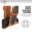 Professional's Choice Dare Cribbing Collar - Reversible Leather with 1 3/4" Wide Strap and Fleece Cover