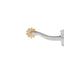 Weaver Leather Ladies' Stainless Steel Spurs - 2-3/4" Shank, 10 Point Brass Rowel, 1-1/2" Band