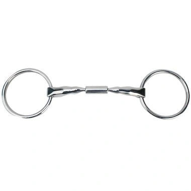 Myler Loose Ring Snaffle 5 Inch Mouth Copper Inlay Stainless Steel Mb 02 - 14mm - Hooves and Paws