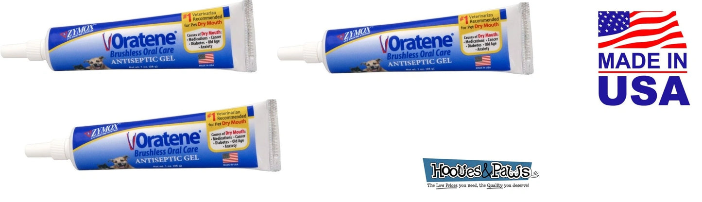 Zymox Oratene Oral Enzymatic Gel Formula Pet Dog 1 oz Tube - Hooves and Paws
