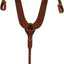 Weaver Leather Basketweave Tooled Pulling Breast Collar - Chestnut Leather - Average Horse - 2-3/4" Width