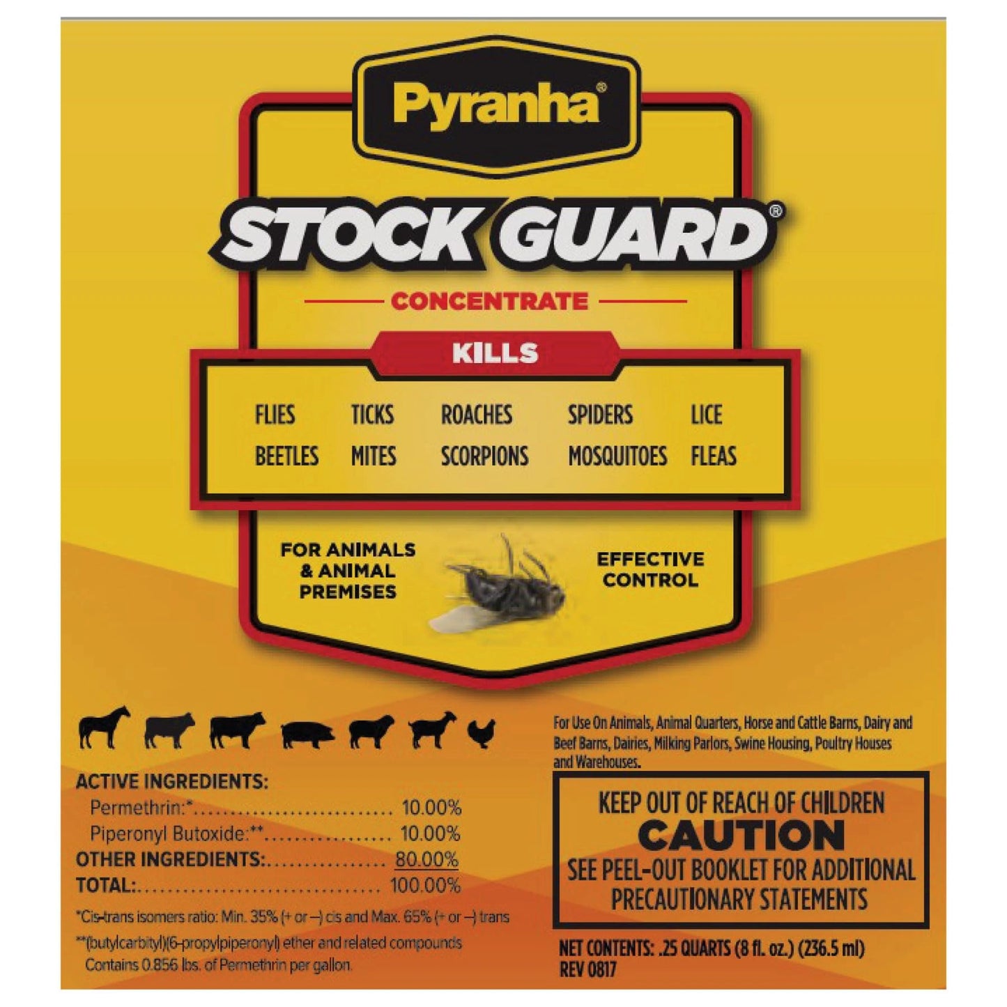 Pyranha Stock Guard 10% Permethrin Concentrate - 64 oz