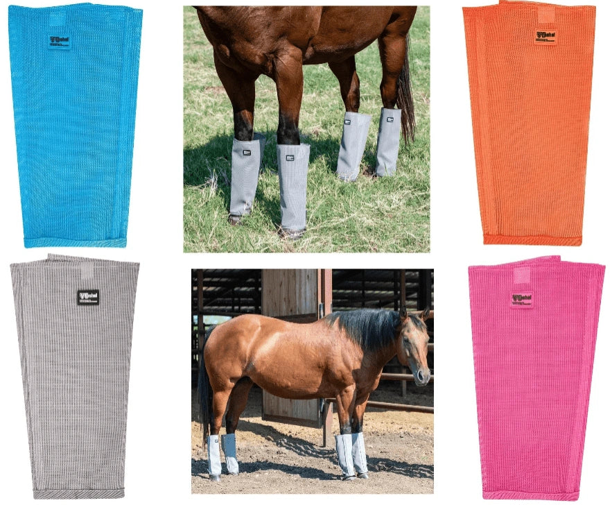 Cashel Equine Horse Fly Control Leg Guards 4 - Pack - Hooves and Paws