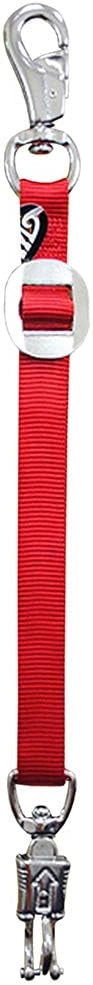 Weaver Leather 28" Heavy-Duty Nylon Trailer Tie with Panic Snap and Bull Snap - Nickel Plated