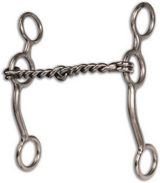 Professionals Choice Equine Performance Long Shank Twisted Wire Snaffle Bit - Hooves and Paws