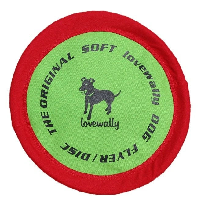 LoveWally The Original Soft Bite Floppy Disc Flyer Outdoor Adventure Gear Dog Toy - Hooves and Paws