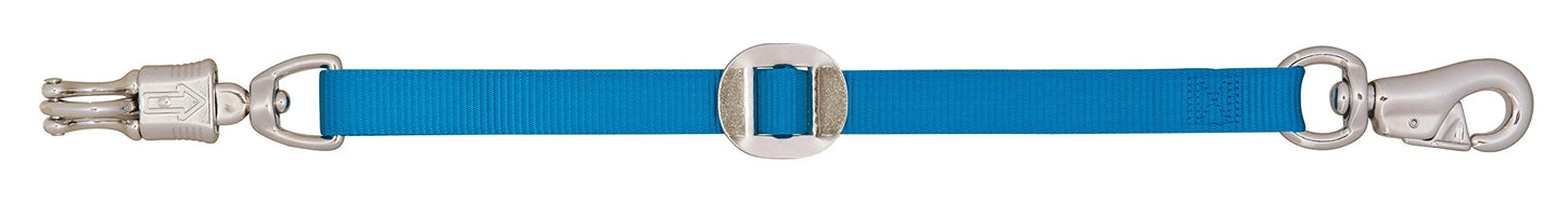 Weaver Leather 28" Heavy-Duty Nylon Trailer Tie with Panic Snap and Bull Snap - Nickel Plated