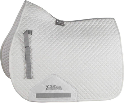 Shires Performance Synthetic Suede All Purpose Saddle Pad 17 - 18" White 5265 (Sell out) - Hooves and Paws