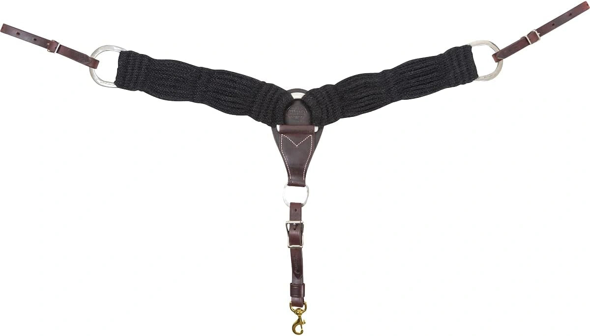 Martin Saddlery 3 Inch Black Mohair Breast Collar Black (Sell out)