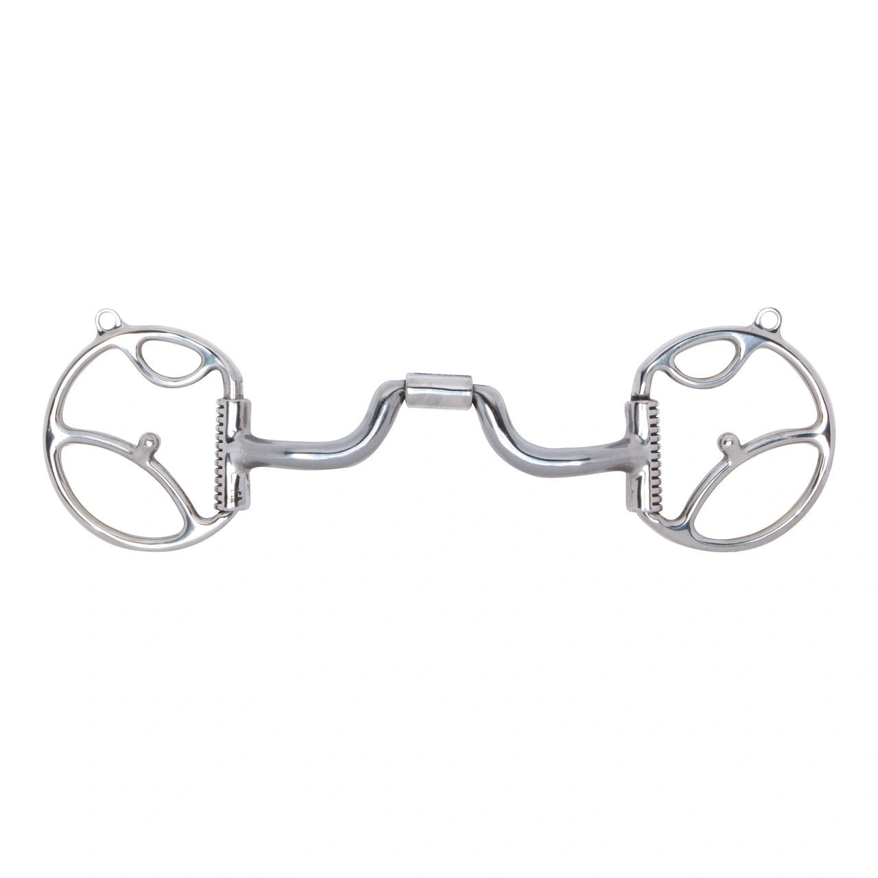 Myler Western Dee With 2 Hooks With Sweet Iron Low Ported Barrel Narrow Snaffle 5 Inch Mouth Stainless Steel Mb 43lp - Hooves and Paws