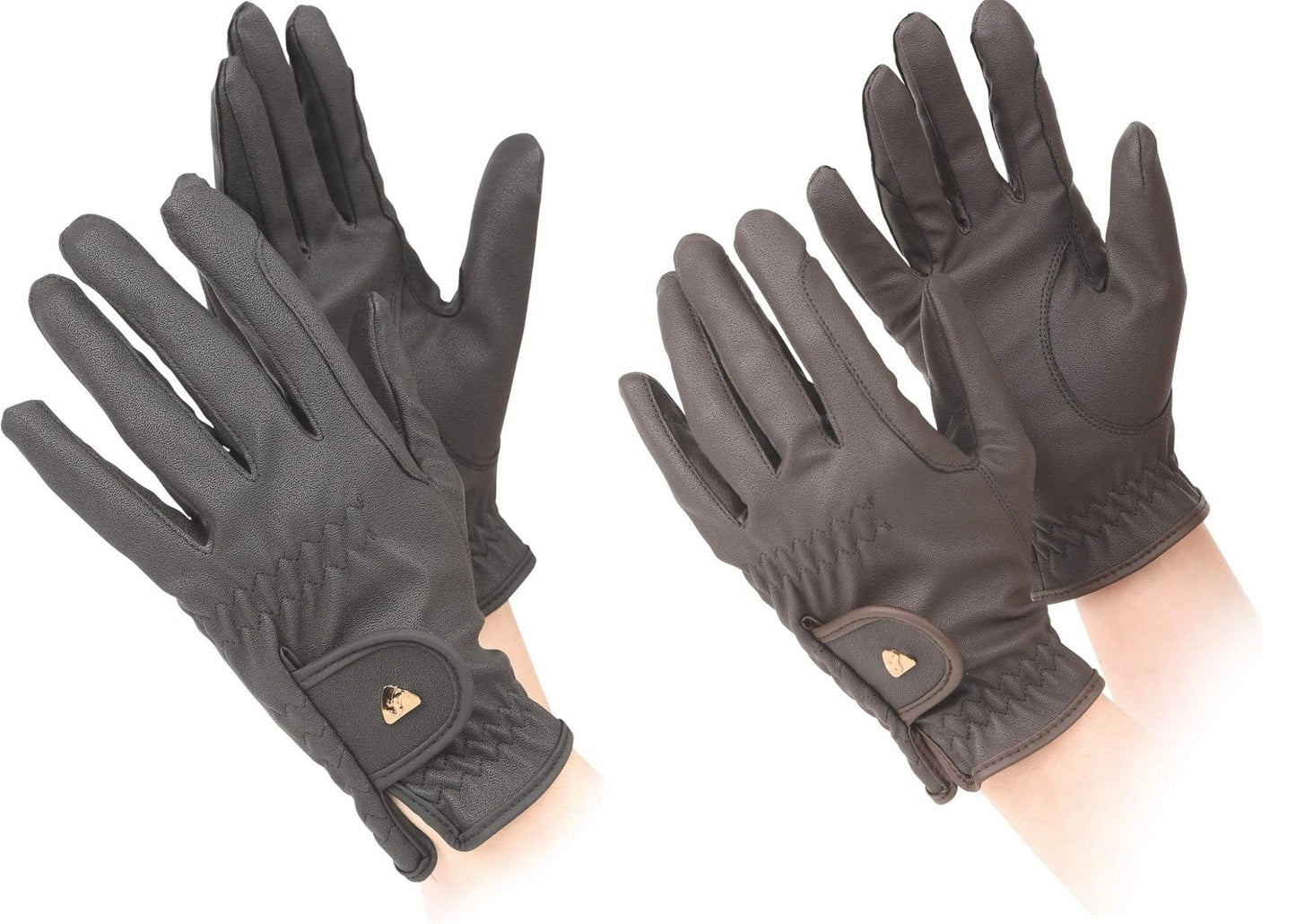 Shires Aubrion Arene Synthetic Leather Riding Gloves - Childs 1077 - Hooves and Paws