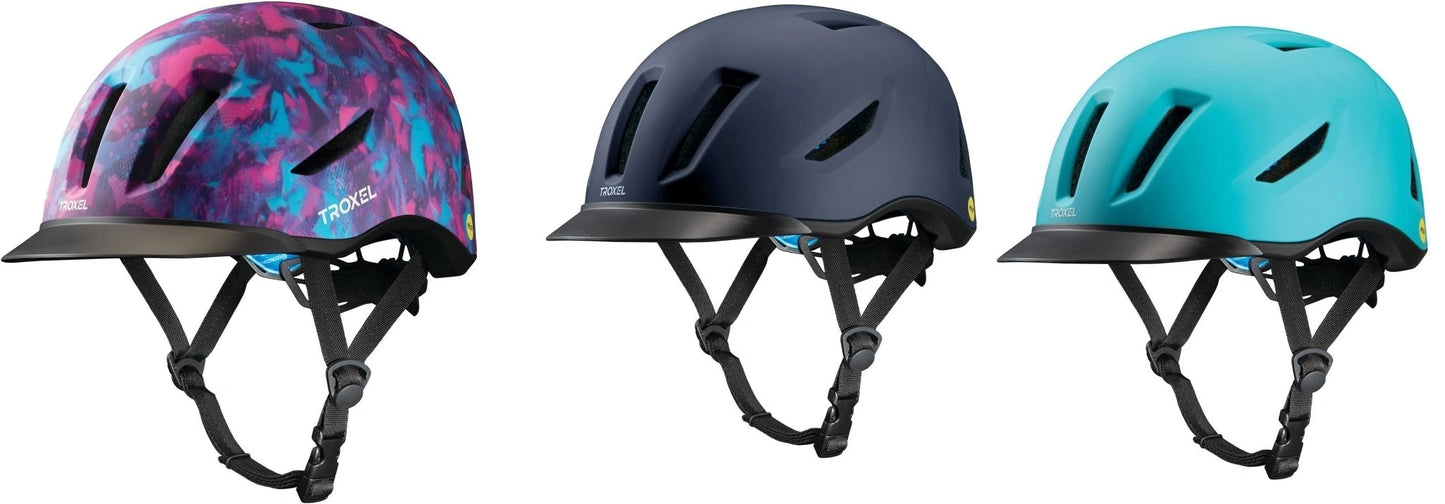 Troxel Riding Helmet Terrain MIPS Horse Safety Low Profile Equine - Hooves and Paws