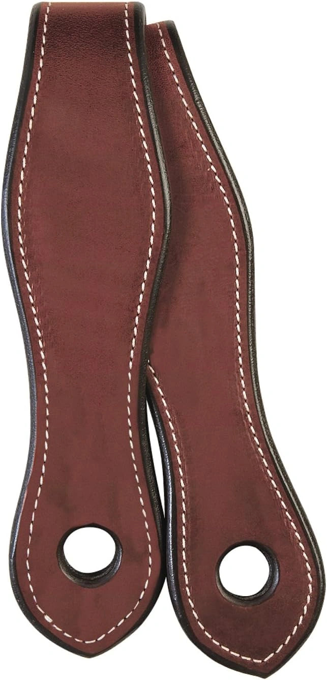 Weaver Leather English Bridle Leather Slobber Straps Chestnut, 2" x 17" - Hooves and Paws