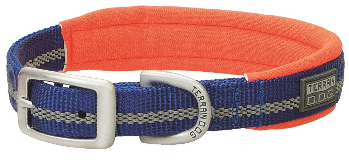 Weaver Terrain D.O.G. Durable Pet Outdoor Gear Reflective Neoprene Lined Collars - Hooves and Paws